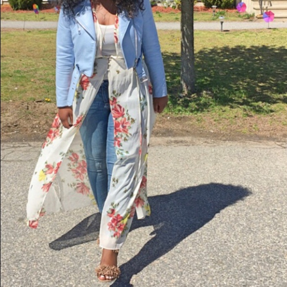 Zara floral robe/cover up